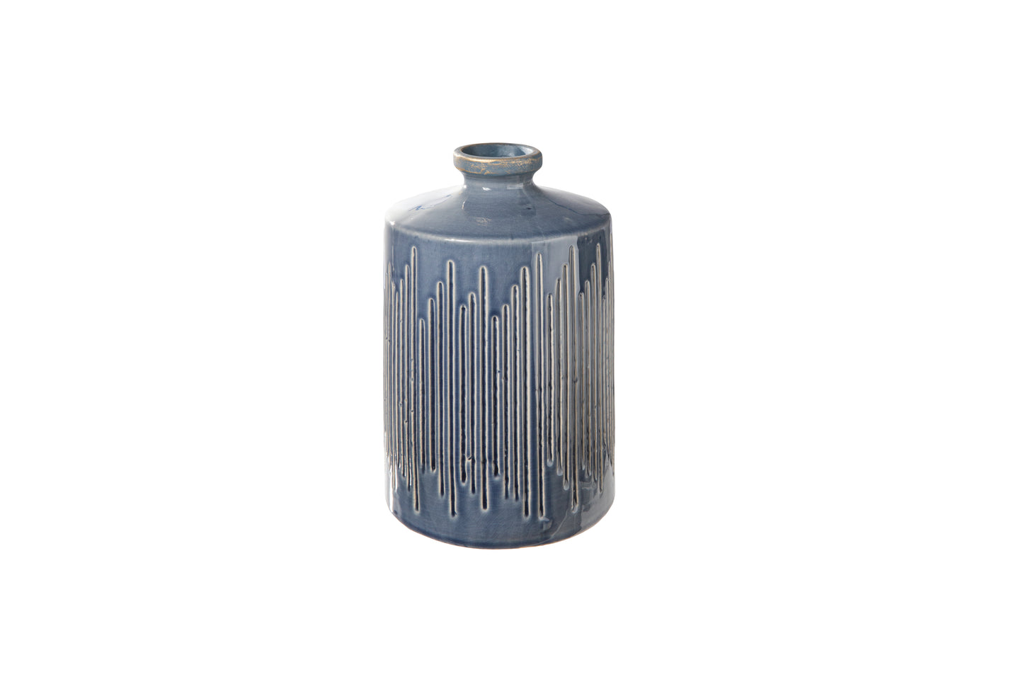 Ceramic Round Bottle Vase Gloss Finish