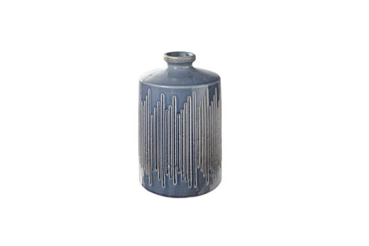 Ceramic Round Bottle Vase Gloss Finish