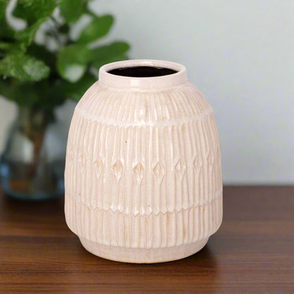 Sabbie Round Ceramic Vase