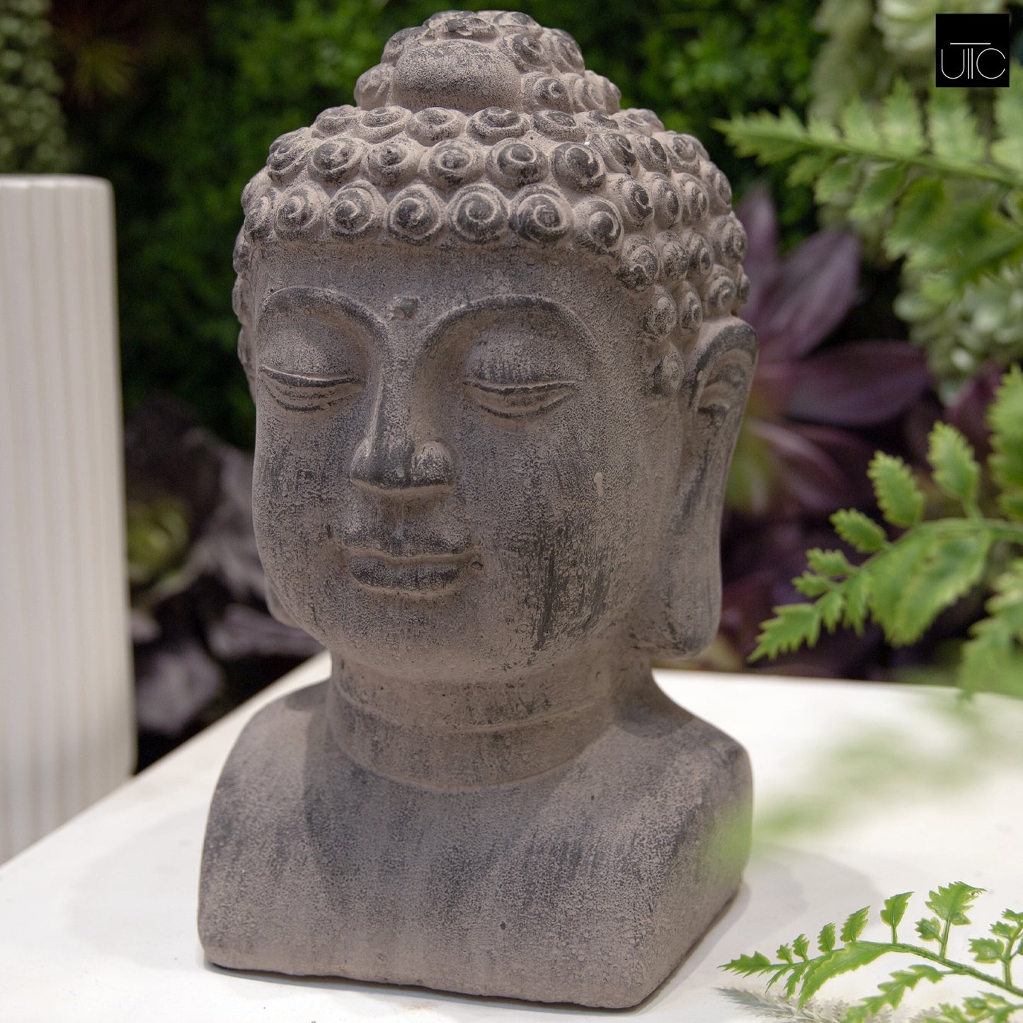 Galven Terracotta Buddha Head Figurine