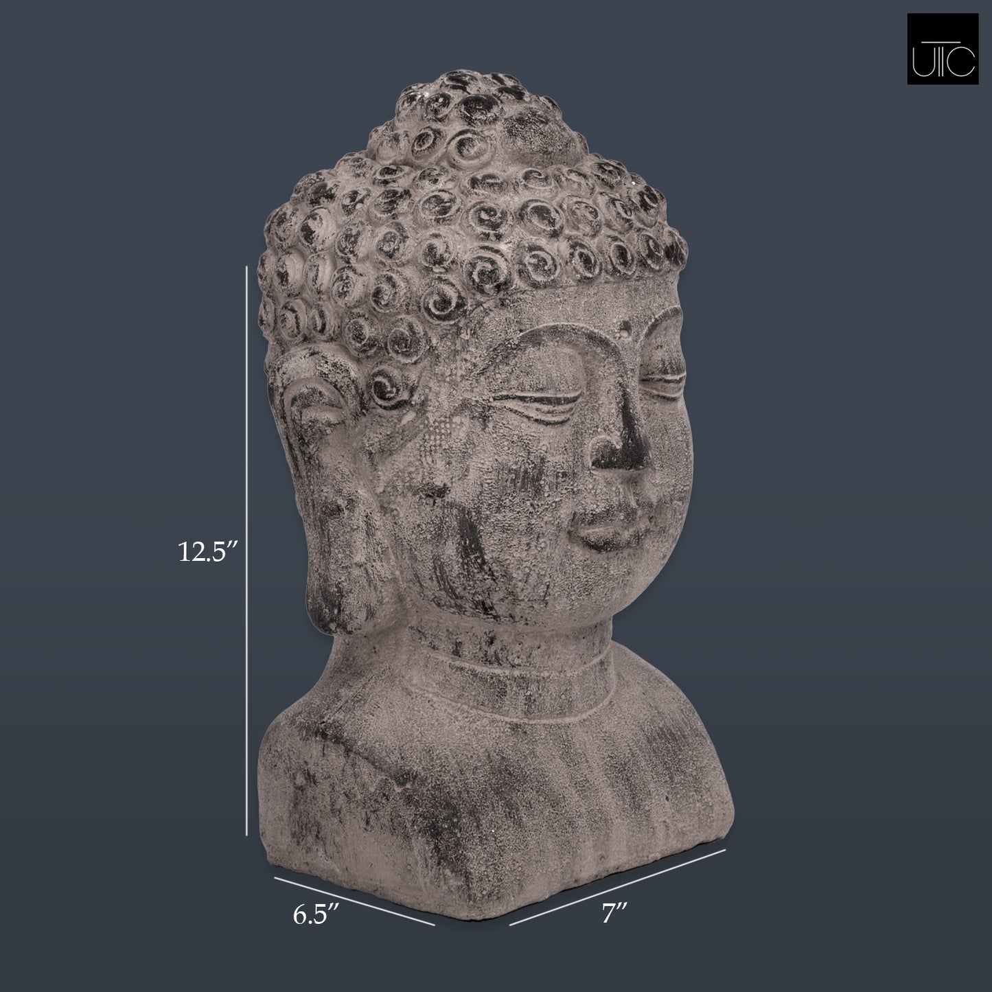 Galven Terracotta Buddha Head Figurine