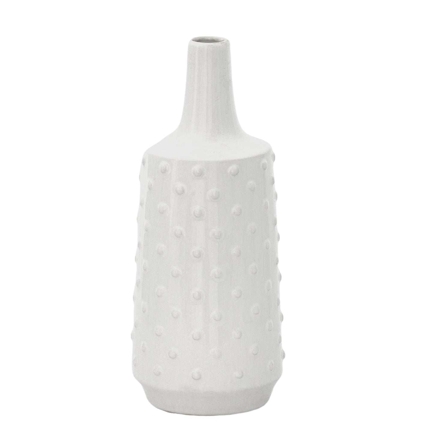 Raven Embossed Dotted Ceramic Vase