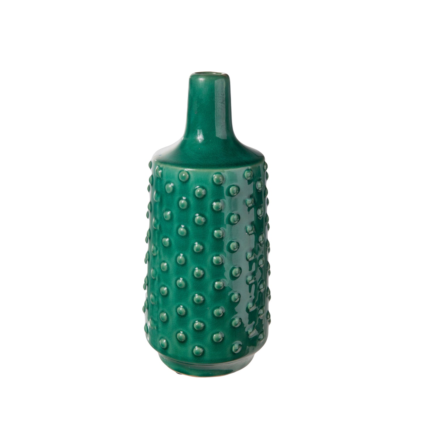 Raven Embossed Dotted Ceramic Vase