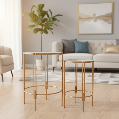 Lucy Metal Accent Table Set