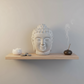 Navin Cement Buddha Head Sculpture