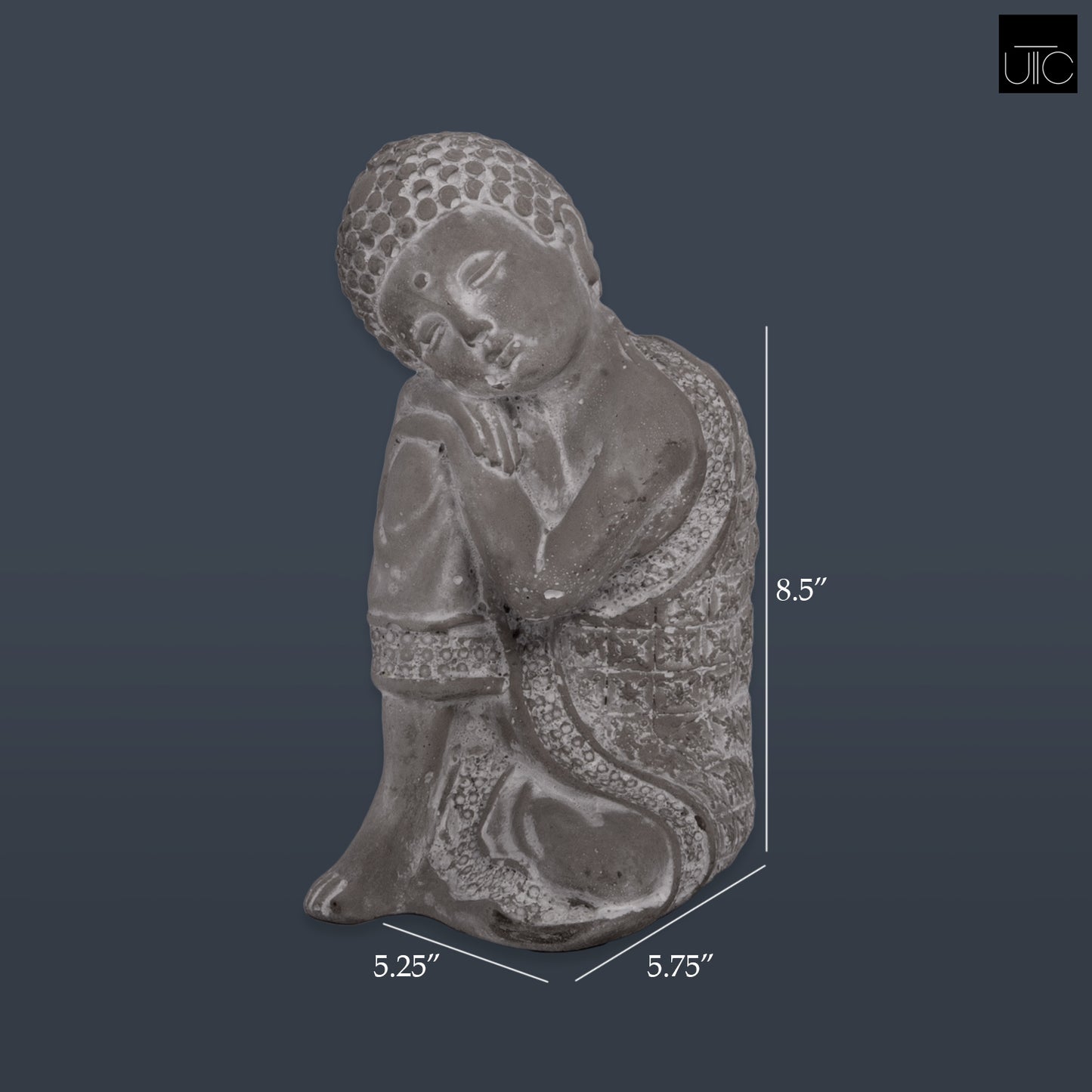 Inari Sitting Buddha Cement Figurine