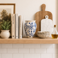 Aris Chinoiserie Flared Rim Ceramic Vase
