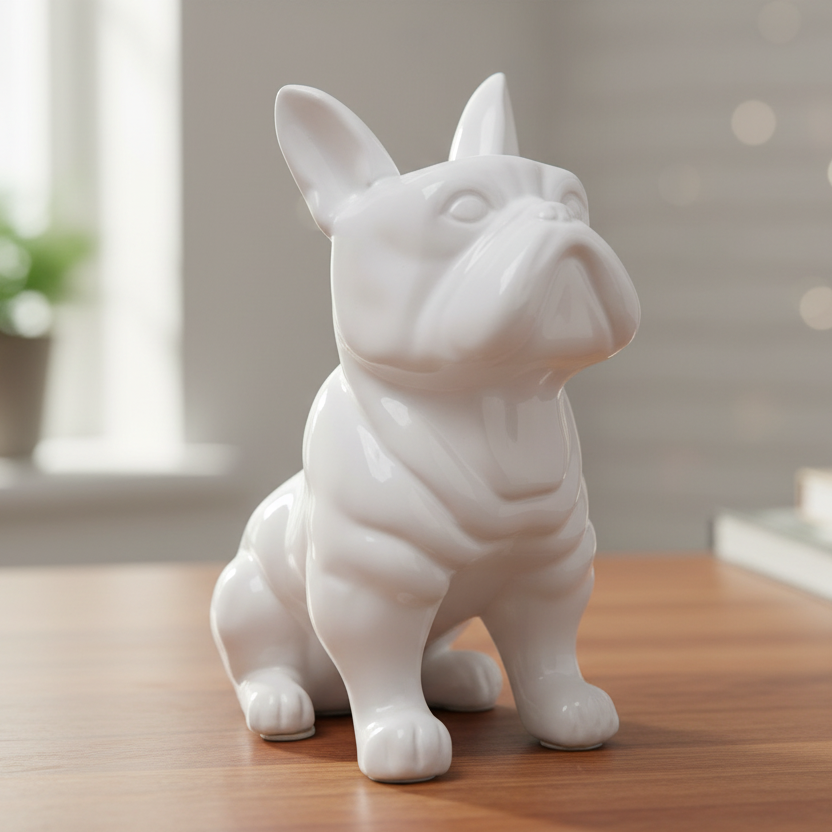 Suzanne Ceramic Sitting French Bulldog Figurine