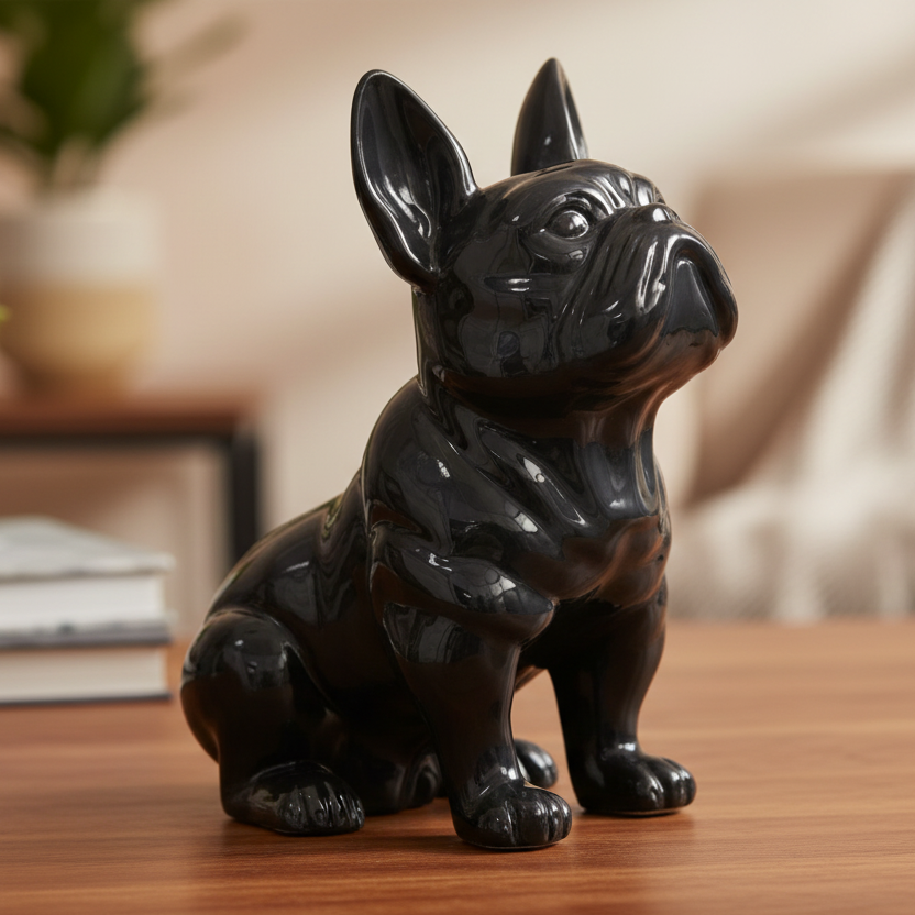 Suzanne Ceramic Sitting French Bulldog Figurine