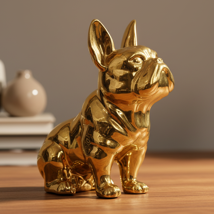 Suzanne Ceramic Sitting French Bulldog Figurine