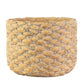 Marvella Terracotta Round Pot with Basket Weave Design