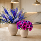 Ori Amphora-Style Textured Ceramic Vase