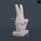 Xylah Ceramic "Peace" Hand Sign Tabletop Décor on Base