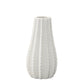 White textured vase on a white background