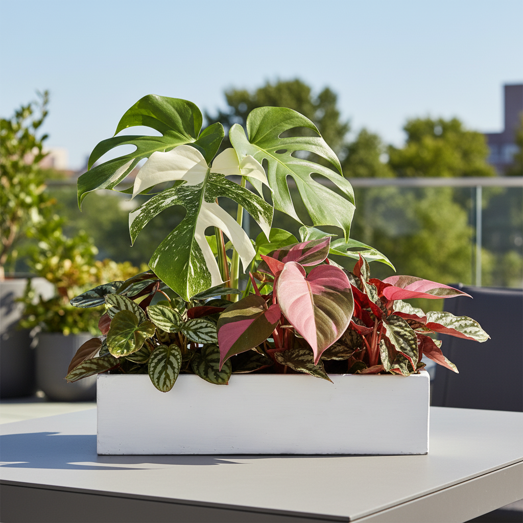 Vienne Rectangular Cement Pot