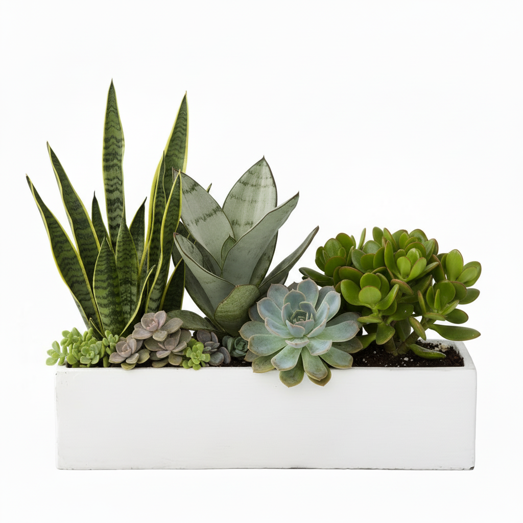 Vienne Rectangular Cement Pot