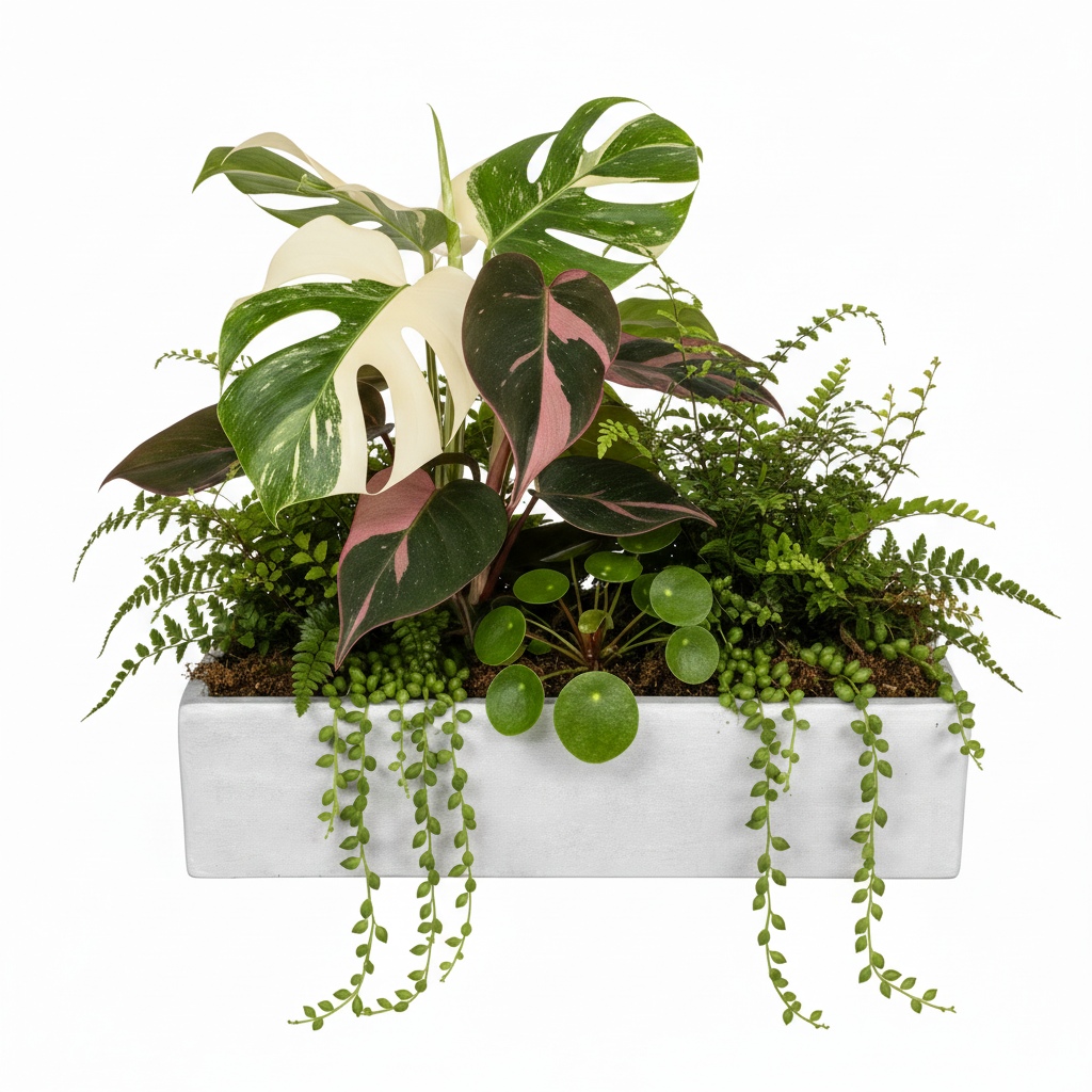 Vienne Rectangular Cement Pot