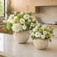 Tara Ribbed Ovoid Ceramic Vase