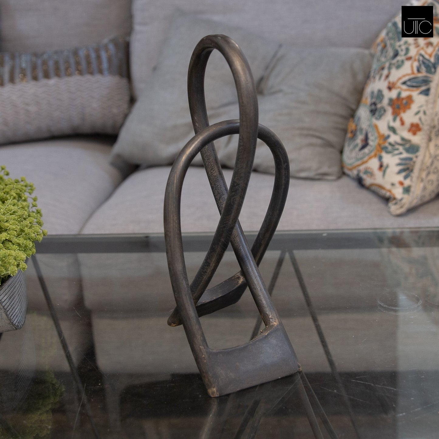 Lois Metal Abstract Décor (Set of 2)