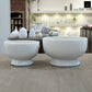 Alla Pedestal Ceramic Bowl (Set of 2)