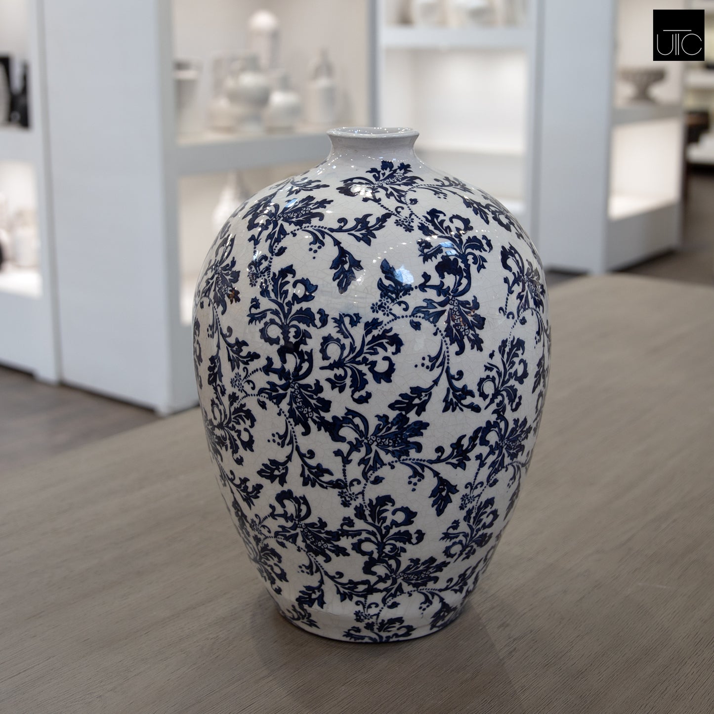 Ania Chinoiserie Ginger Jar Style Ceramic Vase