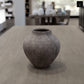 Pavati Handcrafted Egg-Shaped Terracotta Vase with Ribbed Texture