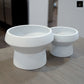 Roza Architectural Pedestal Ceramic Planter (Set of 2)