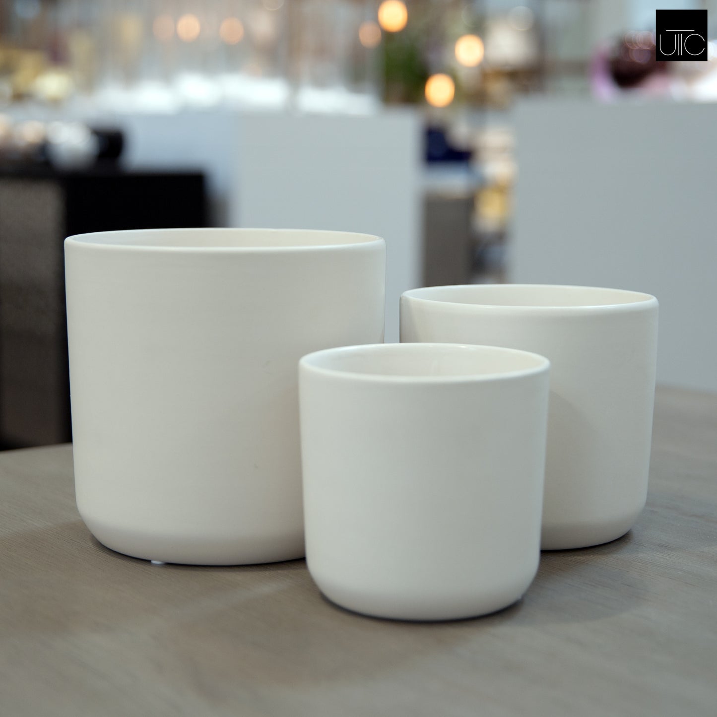 Firth Matte Ceramic Round Pots (Set of 3)