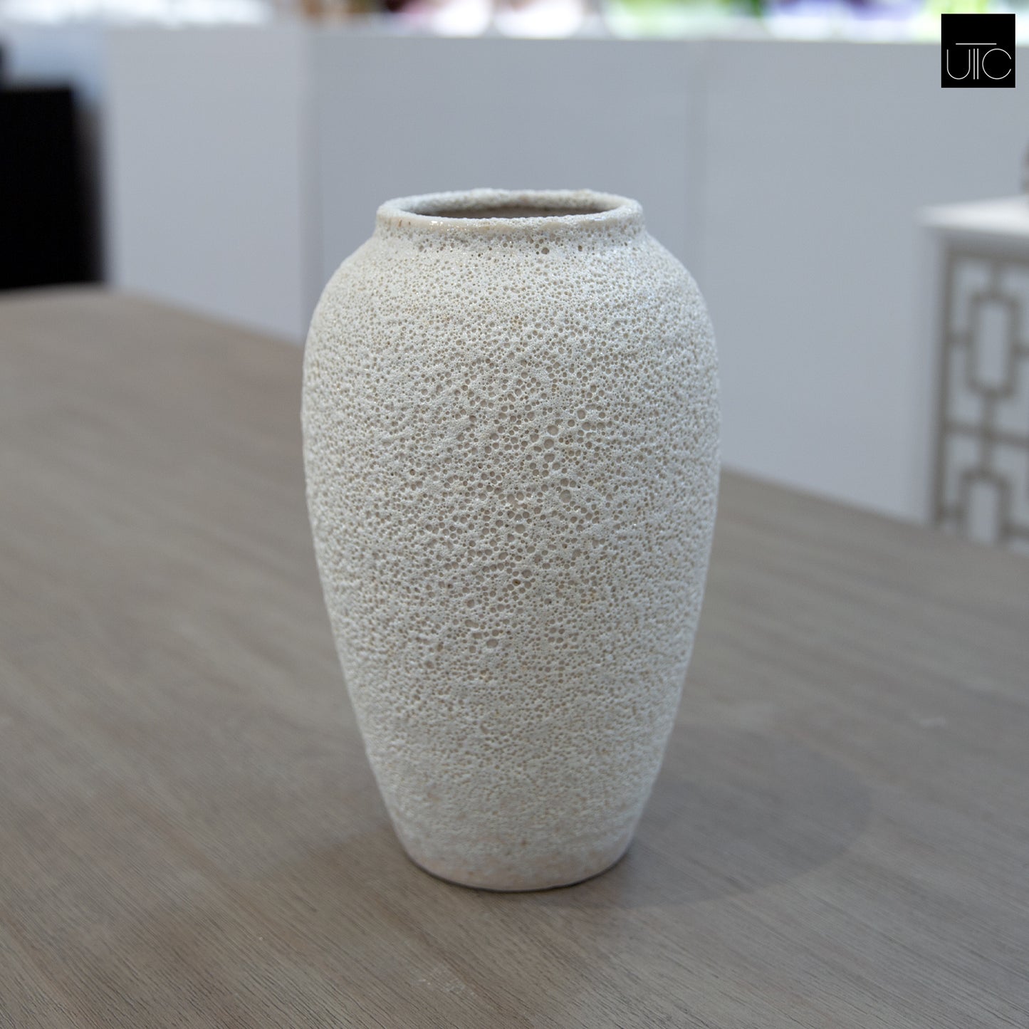 Cherith Ceramic Lava Texture Spherical Vase