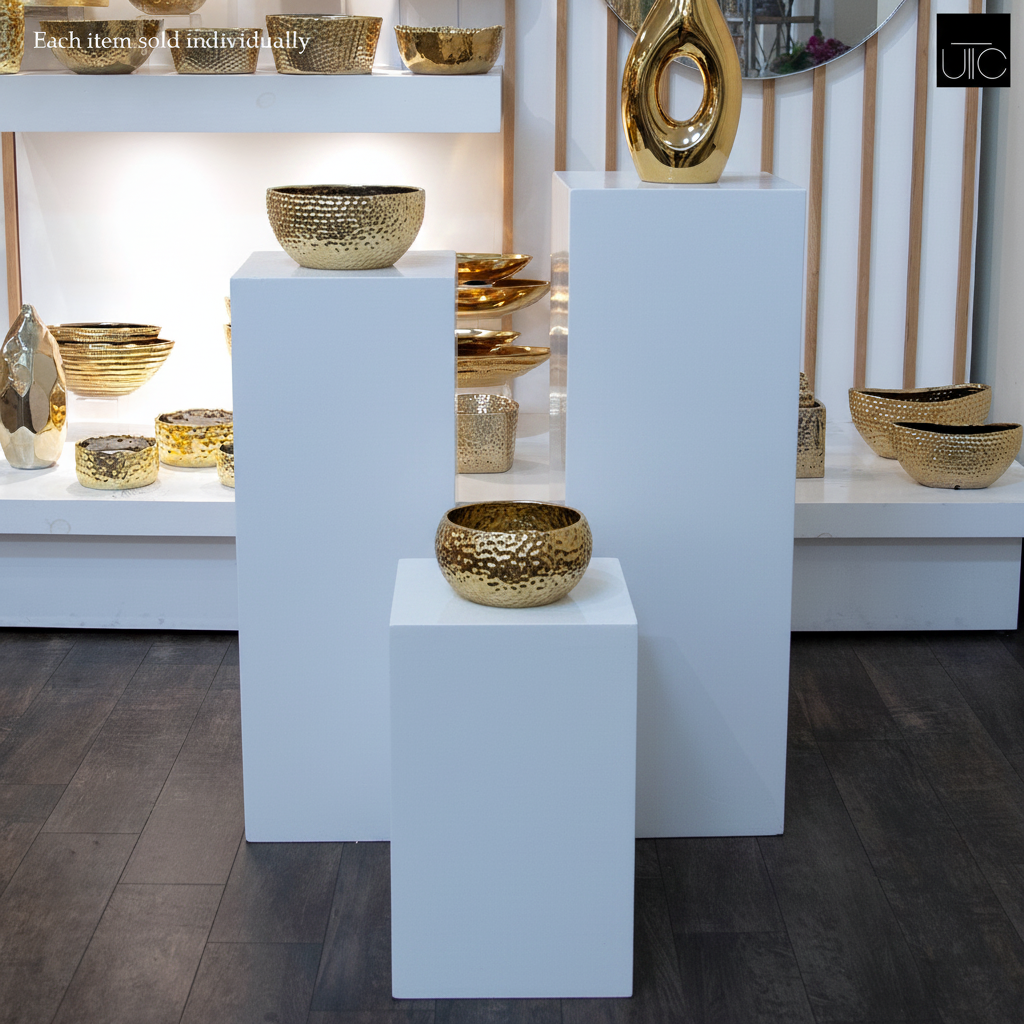 Rune Modern Fiberglass Display Pedestal Column