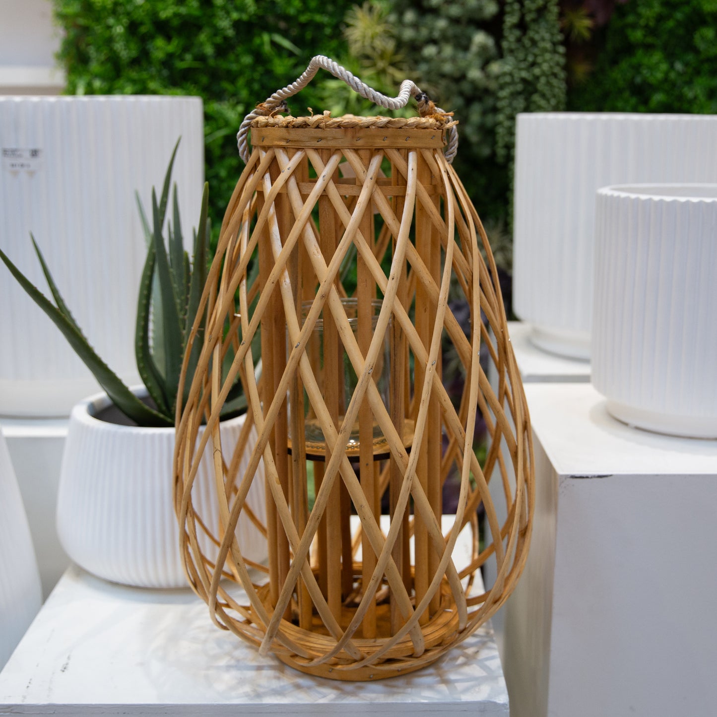 Rhelan Bellied Bamboo Lantern