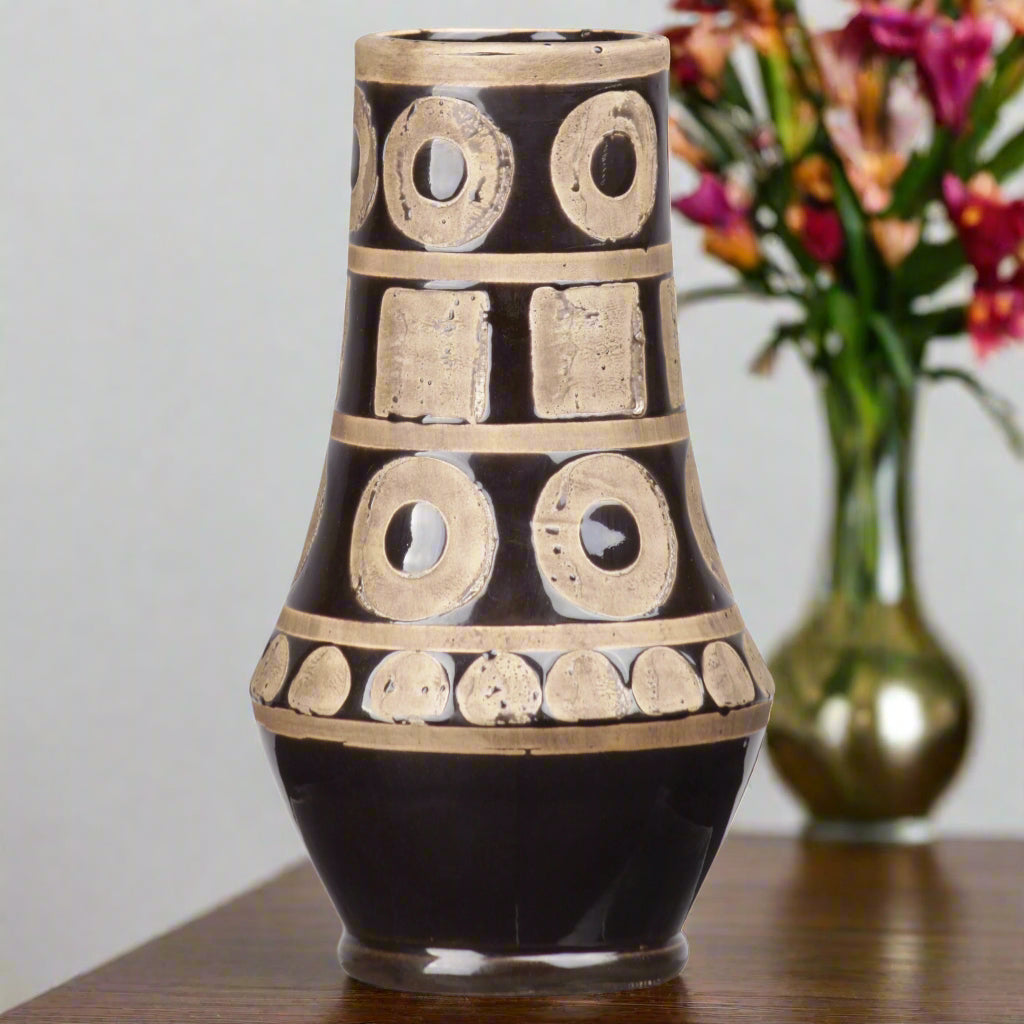 Torin Tribal Pattern Ceramic Vase