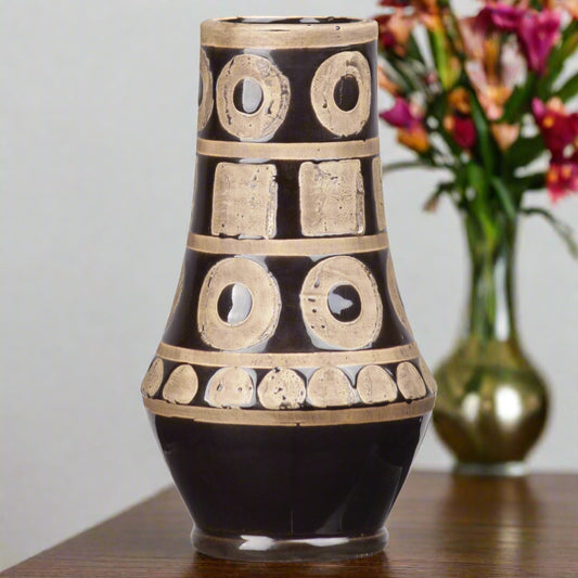 Torin Tribal Pattern Ceramic Vase