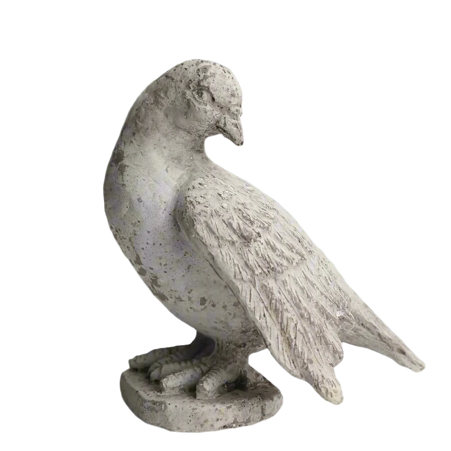 Camz Standing Cement Bird Figurine