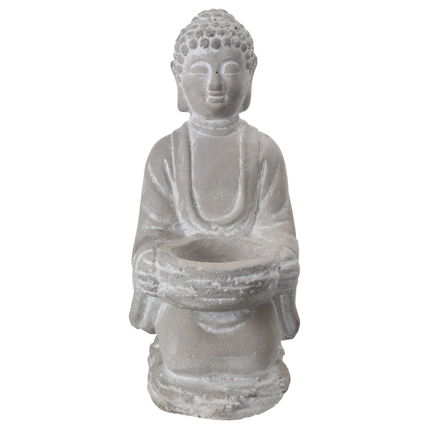 Vesric Kneeling Buddha Cement Figurines