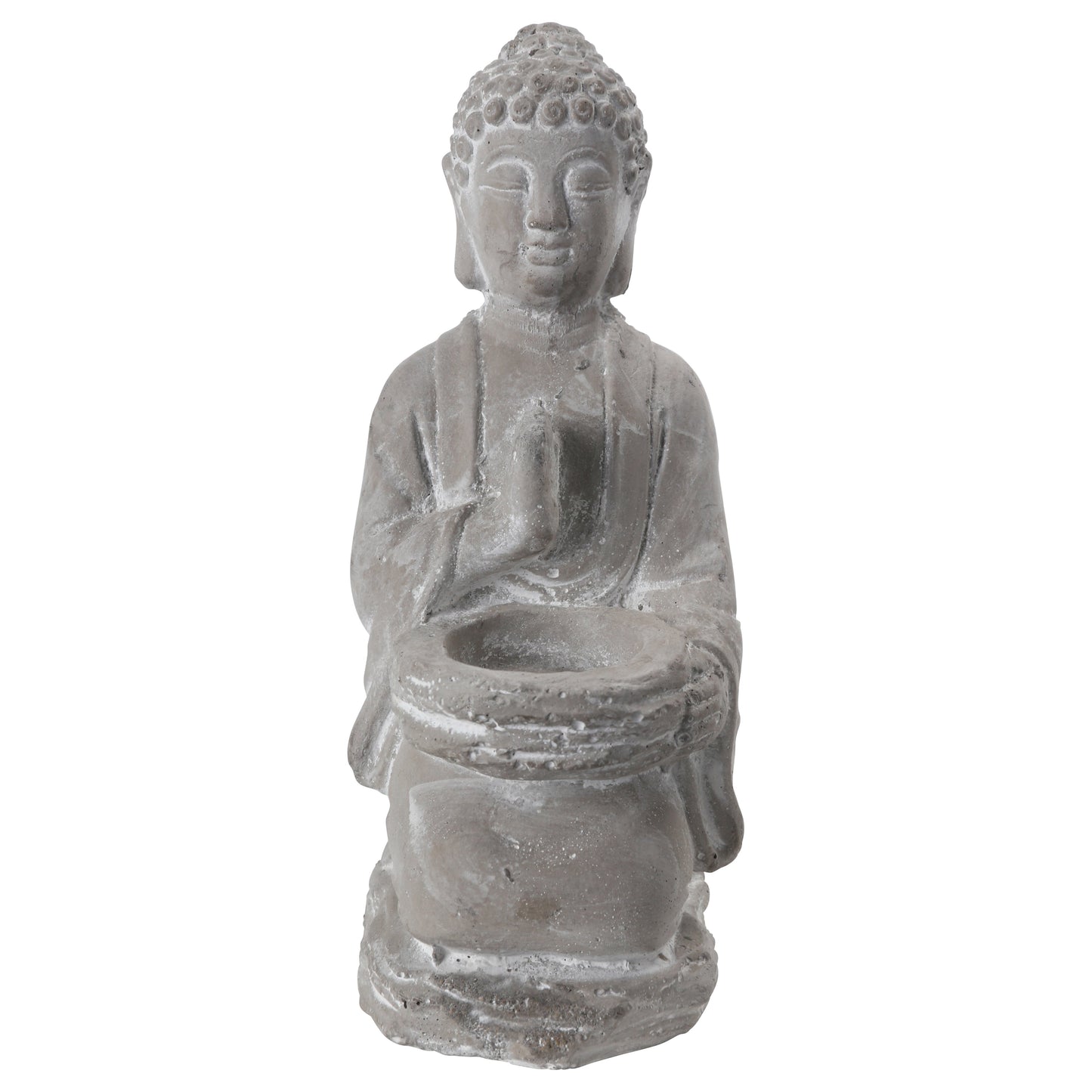 Vesric Kneeling Buddha Cement Figurines