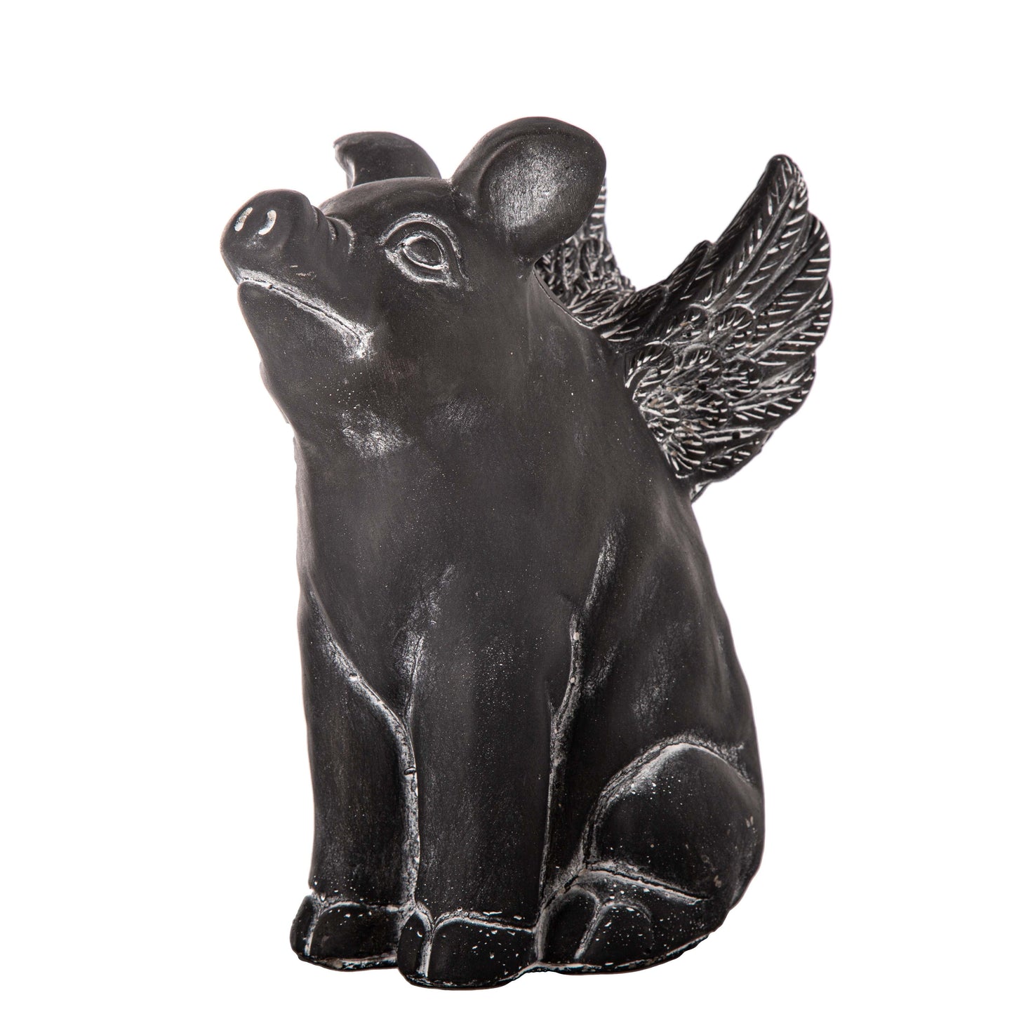 Lawra Cement Winged Piglet Figurine