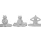 Lettie Cement Meditating Frog Figurines (Set of 3)