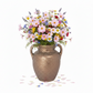 Finja Ceramic Amphora Vase with Lava Texture