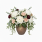Silvania Ceramic Lava Texture Amphora Urn Vase with Decorative Loop Handles