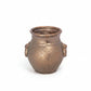 Silvania Ceramic Lava Texture Amphora Urn Vase with Decorative Loop Handles