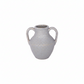 Dorli Ceramic Amphora Vase with Decorative Handles & Lava Texture