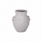Silvania Ceramic Lava Texture Amphora Urn Vase with Decorative Loop Handles