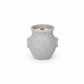 Silvania Ceramic Lava Texture Amphora Urn Vase with Decorative Loop Handles
