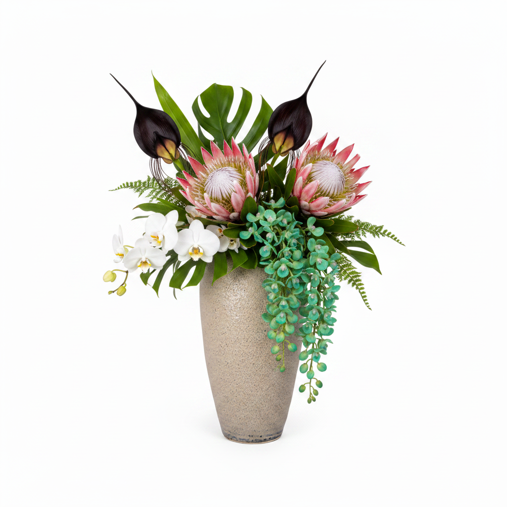 Cherith Ceramic Lava Texture Spherical Vase
