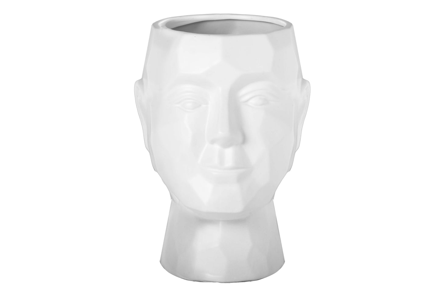 Bailey Cubic Pattern Ceramic Head Pot