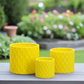 Virello Ceramic Round Pot Set (Set of 3)
