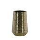 Lynde Combed Electroplated Metallic Vase