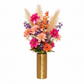 Kaelor Brushed Gold Ceramic Vase