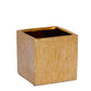 Poppy Ceramic Brushed Golden Square Pot